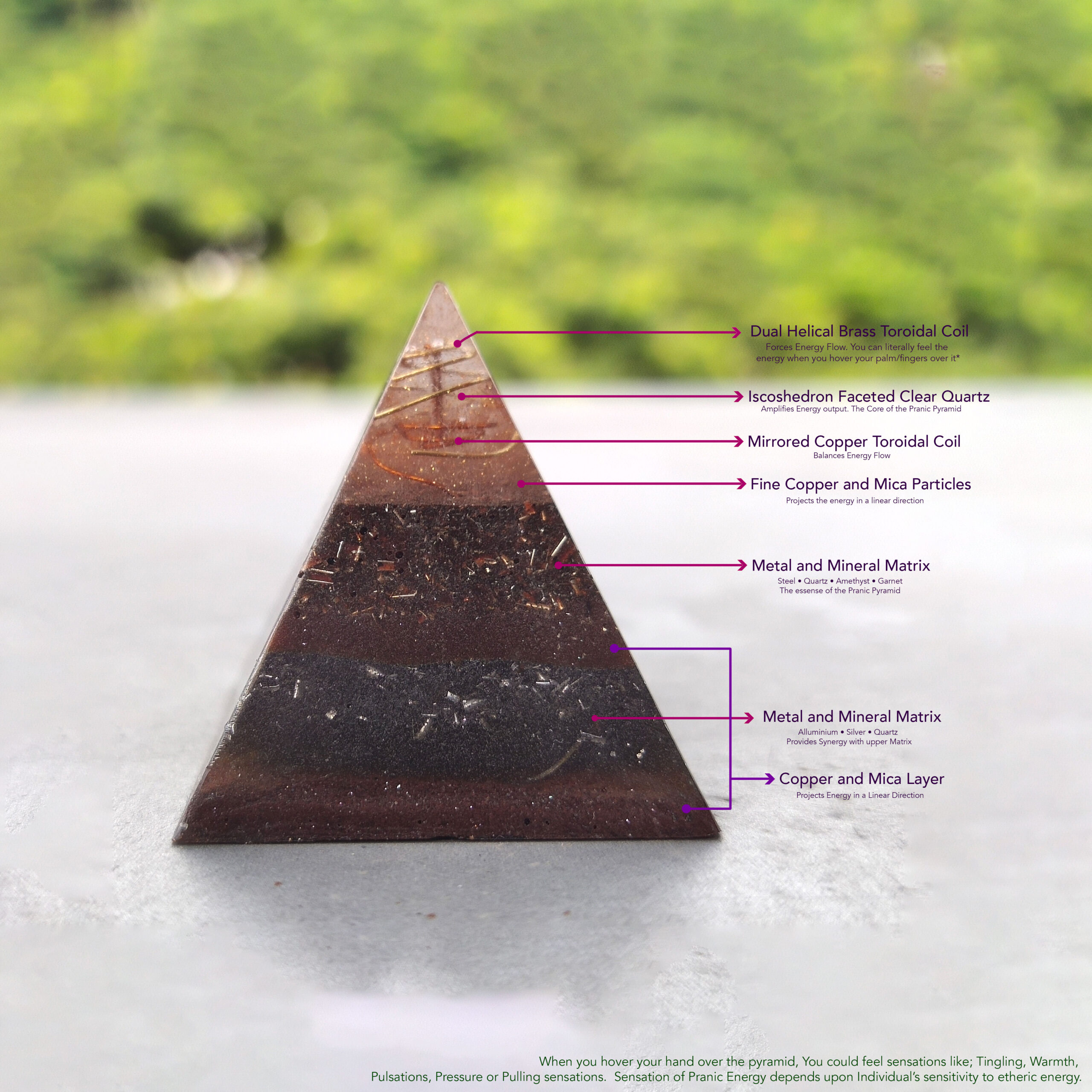 Side View of Pranic Pyramid